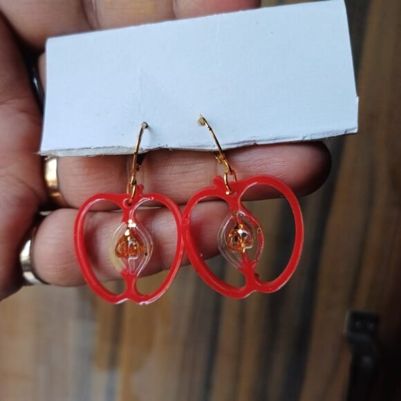 Apple Glow Resin Charms