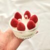 Love strawberry mousse candle